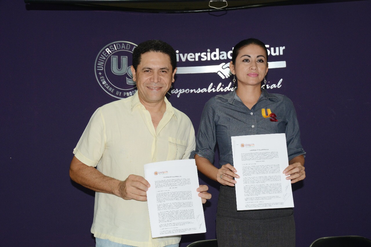 UNIVERSIDAD DEL SUR Y PES FIRMAN CONVENIO DE BECAS Y COLABORACIÓN.